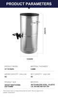 Bouilloire à eau commerciale pour hôtel, cafetière à percolateur, distributeur d'eau chaude électrique, bouilloire de restauration, urne en acier inoxydable