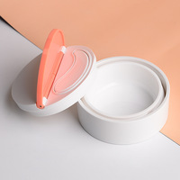 Pot en gros détachable avec spatule et couvercle rabattable, vide, en plastique, pour patchs oculaires, conteneur de rangement, rechargeable, emballage cosmétique et de soin de la peau