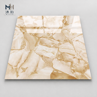 Carreaux de porcelaine polie entièrement émaillée 600x600mm, aspect marbre, carreaux carrés pour sol et mur, motifs multiples pour la décoration intérieure