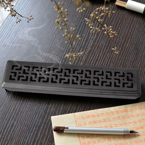 Cajas <span class=keywords><strong>de</strong></span> soporte para quemador <span class=keywords><strong>de</strong></span> incienso <span class=keywords><strong>de</strong></span> cerámica personalizadas <span class=keywords><strong>de</strong></span> sándalo aromático <span class=keywords><strong>de</strong></span> hilo rectangular ahuecado al por mayor - Product Image 3