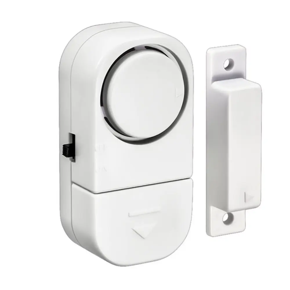 Sistema de alarma de seguridad antirrobo para el hogar, Sensor magnético inalámbrico de 90dB para ventana y puerta