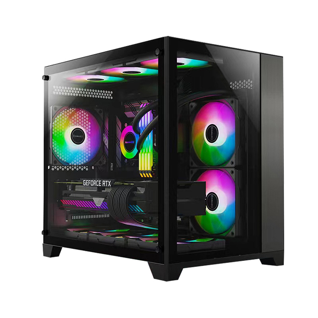 AntarcChill Customize Logo Micro Mini MATX Cube Tempered Glass Gaming Computer PC Cases for Gammer