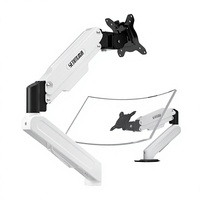 Soporte de Escritorio para Monitor de Juegos con Altura Ajustable sin Necesidad de Taladrar, Soporte para 2-9 kg, Triple