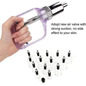 14pcs Set Grosir Alat Bekam Kaca Panjang Mulut Model Hajima Set Bekam Vakum - Product Image 3