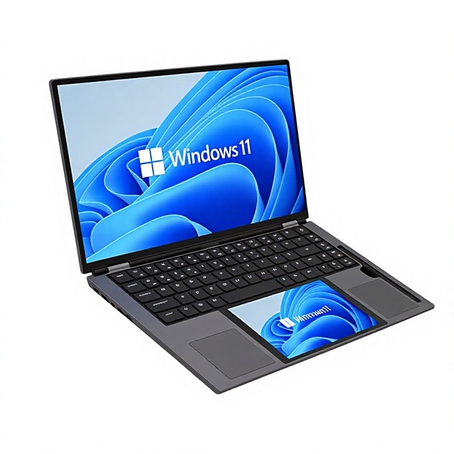 Stijio HL156GW Factory-Direct 15.6-Inch +7-Inch Digital Display Artist Pro Laptop Windows 11 Ultra-Thin Design Touch Screen for