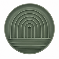 Gamelle pour chien en silicone de qualité alimentaire la plus vendue avec tapis de léchage à ventouse pour une alimentation lente, prévient l'étouffement et favorise une ingestion plus décontractée