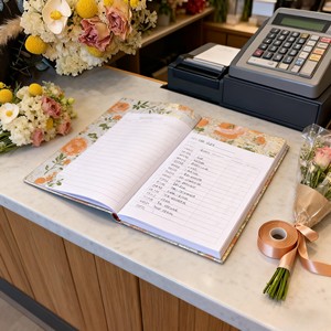 Cuaderno A5 Naranja con Soporte para Mano, Diario de Alta Calidad Lujosamente Decorado, Regalo para Niñas con Apariencia Impresionante - Product Image 5