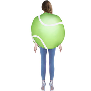 Costume de balle de tennis unisexe en polyester, série de ballons de sport, pour scène, fête, cosplay - Product Image 5
