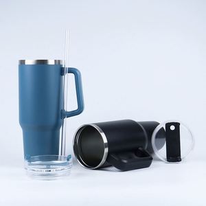 40oz Insulated Stainless Steel Tumbler with Handle Straw, BPA Free Leak Proof Double Wall Vacuum Travel <b>Mug</b> - Product Image 6