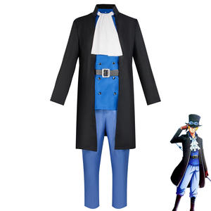 Costume de cosplay One Piece <span class=keywords><strong>Sabo</strong></span> avec pantalon pour <span class=keywords><strong>homme</strong></span> adulte en polyester, costume de performance d'anime - Product Image 1
