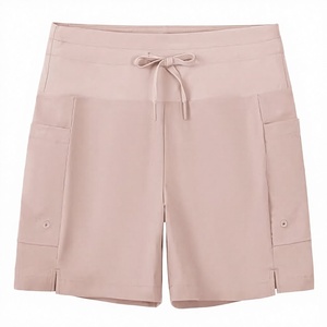 Shorts de Baño Triangulares Personalizados para Hombre, Cintura Elástica, Color Sólido, Deportes al Aire Libre, Abertura Lateral, Secado Rápido, 100% Poliéster - Product Image 3