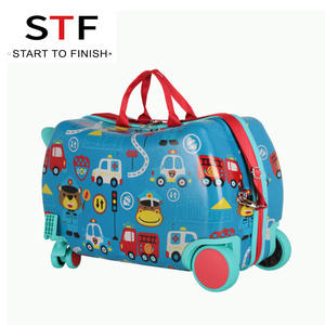 Enfants bagages à roulettes Spinner 3D Scooter <span class=keywords><strong>valise</strong></span> pour enfants <span class=keywords><strong>cabine</strong></span> chariot étudiant sac de voyage mignon bébé continuer - Product Image 3