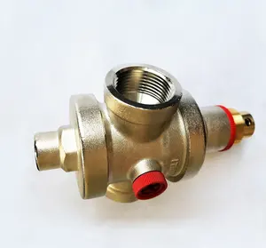 Válvula de alívio de pressão de água do trilho comum 100 psi com rosca banhada e npt
