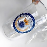 Autocollants de transfert adhésifs métalliques personnalisés Crystal Label, imprimés UV blanc et quadrichromie, pour emballage industriel