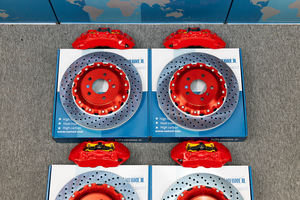 نظام فرامل السيارات للسباقات مع مكبس فرامل سداسي وقرص فرامل كبير لسيارات بي إم دبليو E36 E46 M3 E90 E92 335i F30 G20 - Product Image 3