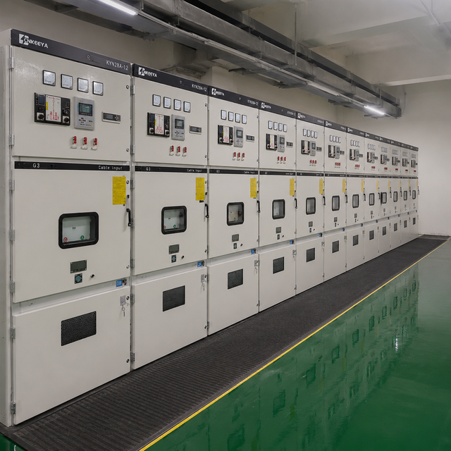 CNKEEYA Air Insulated Metal KYN28-12 11kV 12kV Withdrawable Switchgear Panel Mechanical Interlock IP30 for Electric Power