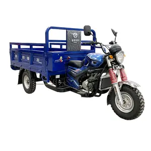 CE China high quality cargo tricycle/three chinese three wheel gasoline motorcycle China