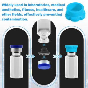 Tapa de Silicona para Botella de Insulina de 3ml y 5ml, Tapa Selladora de Color Personalizada con Logotipo, Venta al Por Mayor de Fábrica - Product Image 5
