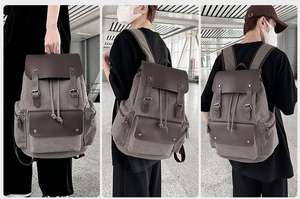 Mochila de lona resistente al desgaste a la moda <span class=keywords><strong>para</strong></span> viajes al aire libre mochila <span class=keywords><strong>para</strong></span> ordenador portátil <span class=keywords><strong>para</strong></span> la Escuela Universitaria mochila Unisex - Product Image 2