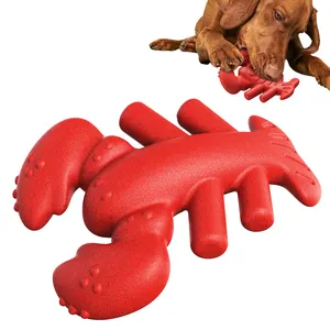 गेंद अविनाशी पालतू खिलौना टिकाऊ प्राकृतिक रबर लॉबस्टर पालतू खिलौने पालतू खिलौना रबर आंसू प्रतिरोधी इंटरैक्टिव मजेदार कुत्ता