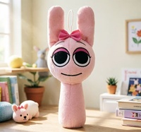 Poupée en peluche en coton en gros avec rembourrage en coton PP, taille 20 cm, pour accessoires de jeu