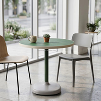 Table de café moderne Lifepursue, vert mousse, pour bistrot, restaurant, salle à manger