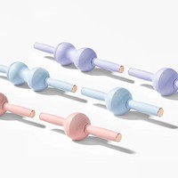Rouleau de massage en silicone confortable pour les jambes, pour amincir les jambes, détendre les muscles, le fitness, le yoga, le massage des tissus profonds, utilisation sur les pieds et les bras