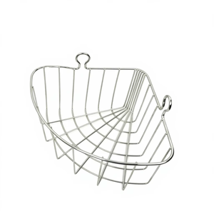 סלי אחסון רב תכליתיים ממתכת מחוררת, נירוסטה, מודרניים, אקולוגיים, בצבעים מותאמים אישית לשימוש בחדר אמבטיה - Product Image 3