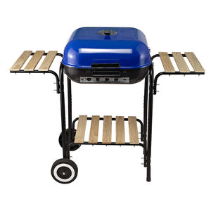 OEM venta al por mayor carro hogar al aire libre jardín fiesta carbón <span class=keywords><strong>barbacoa</strong></span> parrillas Hamburgo estilo cuadrado parrillas de <span class=keywords><strong>barbacoa</strong></span> fácil de mover - Product Image 3