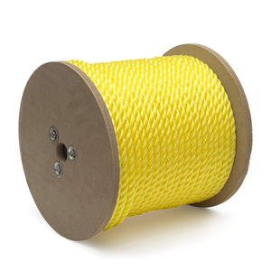 Bobine de corde torsadée en polypropylène jaune, 3 brins, 4 brins, corde torsadée en polypropylène mono, corde torsadée en polypropylène Danline pour la marine, le jardinage quotidien - Product Image 1