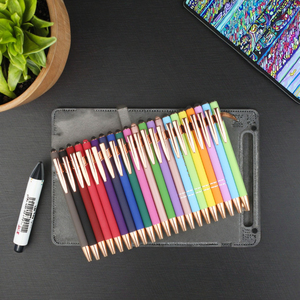 Ánh Sáng Sang Trọng Biểu Tượng Tùy Chỉnh 1.0Mm Bút Bi Màu Kim Loại Cơ Thể Với Màn Hình Cảm Ứng Cho Quảng Cáo Khuyến Mại Quà Tặng - Product Image 3