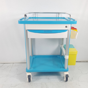 Carrito de Monitoreo de Pacientes de Acero Inoxidable de Tres Niveles, con Empuje Manual, para Uso en Salas de Hospital, Clase II, Garantía de 2 Años, GH Medical Hospital - Product Image 4