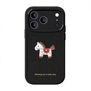 Funda para <span class=keywords><strong>Apple</strong></span> con Diseño Animal de Año Nuevo Lai Cai Xiao Ma, Antihuellas, Mate, para 16 Pro Max y 13 <span class=keywords><strong>Mini</strong></span> - Product Image 6