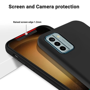 Per Nokia C12/<span class=keywords><strong>C21</strong></span>/C31/C110/G11/G21/G22 Pro più astuto custodia per cellulare, <span class=keywords><strong>Cover</strong></span> per telefono antiurto in Silicone liquido di colore puro - Product Image 3