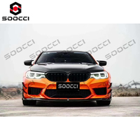 Kit de Divisor de Parachoques Delantero de Fibra de Carbono Seca TAKD para BMW F90 M5 520i 530i 540i M550i Serie 5 2017-2020
