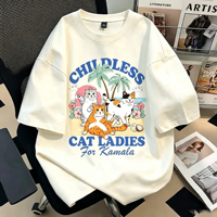 T-shirt en coton pour homme, coupe oversize, effet vintage délavé, 260 GSM, broderie personnalisée, streetwear, tee-shirt décontracté