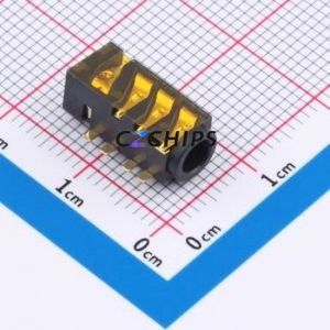 PJ-393-8A Audio Connector (Headphone) SMD Connector ( Rated Current: 500mA )( Rated Voltage: 30V )( Operating Temperature: ) - Product Image 1