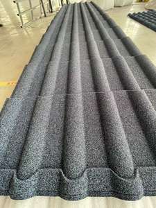 Nouveaux matériaux de feuille de toiture de longue taille Dachziegel Tejas Tuile Toiture tuile métallique enduite de pierre pour l'application d'hôtel - Product Image 2