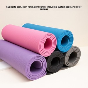Esterilla de <span class=keywords><strong>Yoga</strong></span> Engrosada y Ancha Antideslizante <span class=keywords><strong>para</strong></span> <span class=keywords><strong>Principiantes</strong></span>, Mujeres y Hombres, 185 cm, 8-10 mm de Grosor, Esterilla <span class=keywords><strong>para</strong></span> Fitness y Baile - Product Image 4