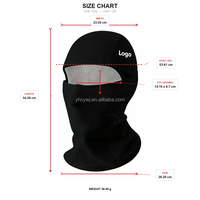 Masque de ski 1:1 en nylon camouflage, protection solaire intégrale du visage, pour sports d'hiver et pêche, stock USA, bonnets et casquettes