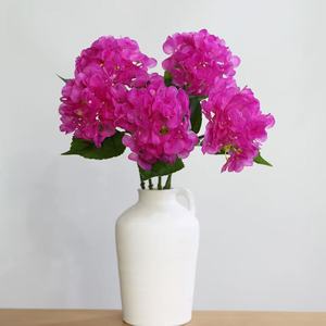 Fiore di Ortensia Artificiale Realistico al Tatto d'Acqua, Stelo Singolo di Ortensia Finta per Vaso da Soggiorno, Decorazione Floreale per Matrimoni - Product Image 3