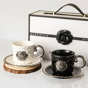 New Creative Bow Porcelain Mug Lid Spoon 300ml Heat-Resisting Modern Simplicity Design Celebrating Hand Gift Home <b>Tea</b>/Coffee - Product Image 3