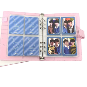 Custom A4 A5 A6 in pelle 6 anelli per photoshoot slot per schede di memoria con fotocopiatrice organizer per notebook con portafoglio - Product Image 1
