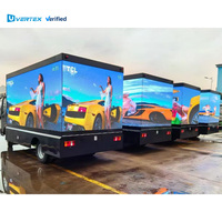 Écran d'affichage LED mobile pour camion publicitaire à trois faces, étanche, P3 P4 P5, promotion efficace