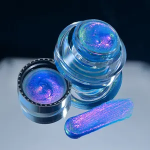 Sombra de maquiagem para olhos pura 8 cores cromo creme brilho pigmento multicromático gel sombra