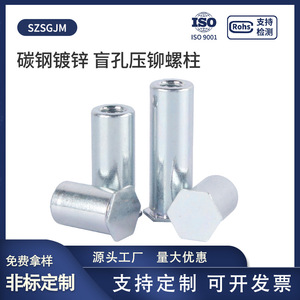 Écrou à sertir pour trou aveugle BSO, filetage métrique M3 M4, insert hexagonal en acier au carbone pour l'industrie de la construction - Product Image 5
