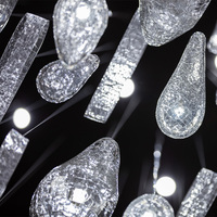 Luminaire suspendu moderne en verre BGST, globe lumineux pour hall d'hôtel, villa, escalier, lampe à bulles, lustre, abat-jour