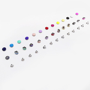 Rivets en forme de champignon colorés à pointe, 7 mm, à capuchon unique, en fer, pour jeans, accessoires de vêtements DIY - Product Image 3