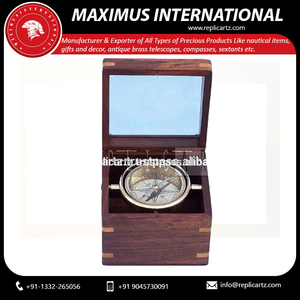 Brújula de Sol Vintage Premium de Plata y Latón con Botón de Presión, Colgante, Reloj de Sol, Decoración Náutica, Regalo Coleccionable, Decoración del Hogar - Product Image 2
