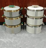 Ustensiles de cuisine 3 pièces, nouveau design, récipients isothermes 1,5L+2L+2,5L, garde les aliments au chaud, ABS+acier inoxydable, chauffe-plat isotherme, casserole